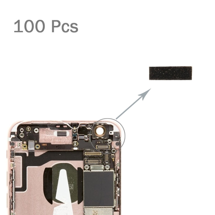 100 pezzi per iPhone 6s, modulo fotocamera frontale, piedistallo, cuscinetti in spugna di schiuma, For iPhone 6s #2 100 pezzi per iPhone 6s, modulo fotocamera frontale, piedistallo, cuscinetti in spugna di schiuma, For iPhone 6s #2